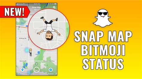 Snapchat Maps Bitmoji Status How To Change Bitmoji On Snap Map Youtube