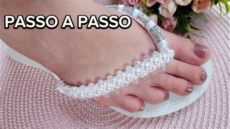 Como Fazer Um Chinelo Luxuoso Meia Cana De Strass Chinelosbordados