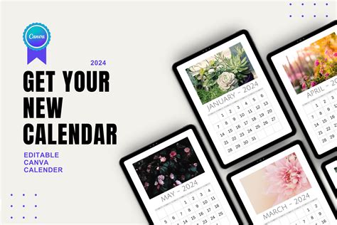 Calendar canva template graphic by ultimatetemplate · creative fabrica