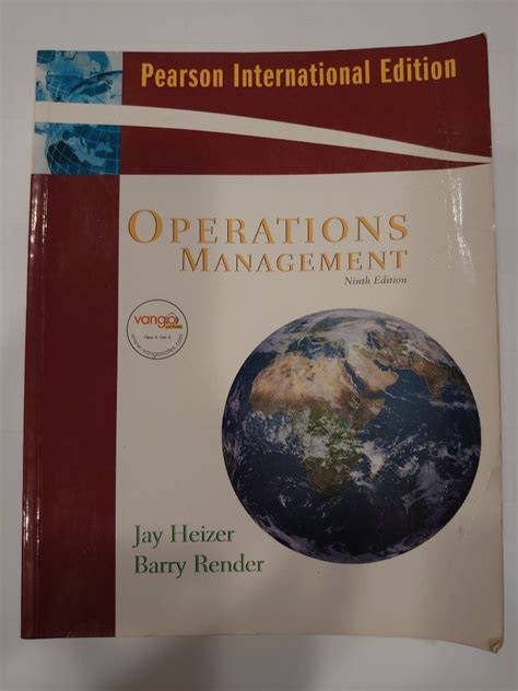 Operations Management Jay Heizer Barry Render Pearson University