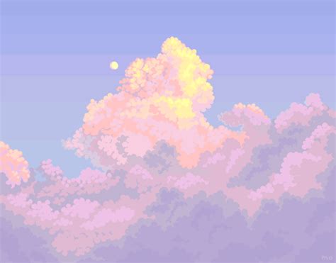 Clouds By Yuukimokuya Pixelart Clouds Cloud Illustration Pixel