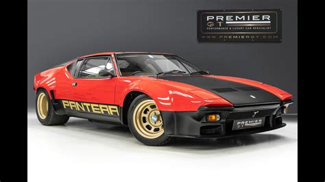 DeTomaso Pantera Red Black 1979 YouTube