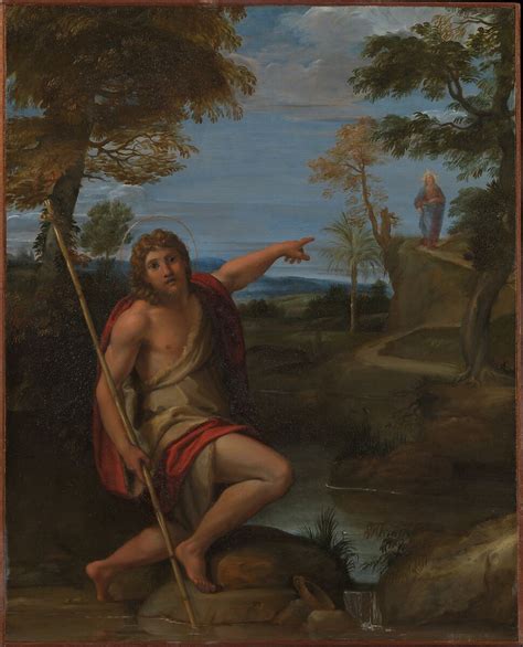 Annibale Carracci Saint John The Baptist Bearing Witness The