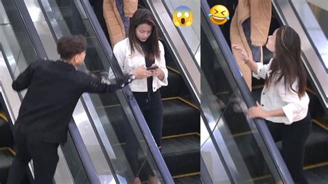 Phone📱snatching😱 Prank😅 On Escalator😮 Epic Reaction😂 Shady Ujju