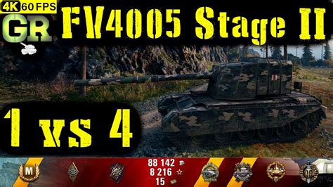 World Of Tanks Fv4005 Stage Ii Replay 8 Kills 8 4k Dmg Patch 1 4 0