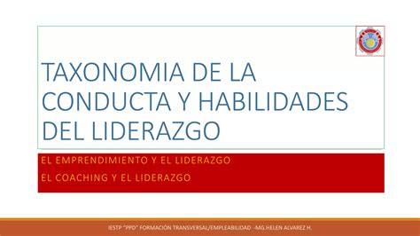 TEMA 3 TAXONOMIA DEL LIDERAZGO 1 Pptx