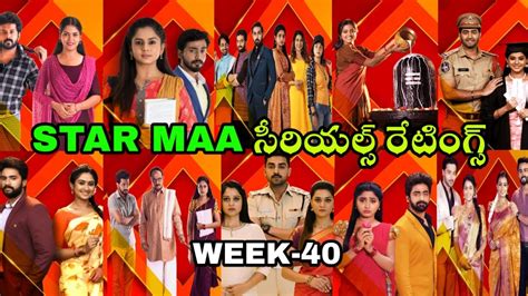 Star Maa Serials Trp Ratings This Week Week 40 Telugu Serials Trp