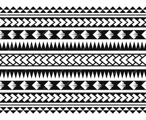 Premium Vector Polynesian Maori Tribal Seamless Hawaiian Pattern