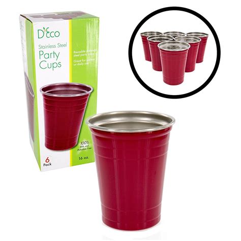 Amazon Find Stainless Steel Party Cups Unbreakable Solo Cups 16 Oz