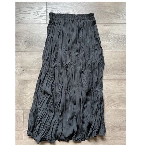 OAK FORT BLACK MAXI SKIRT SIZE SMALL WORN ONCE Depop