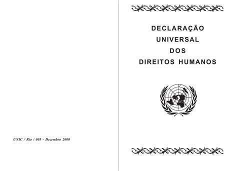 Declaração Universal Dos Direitos Humanos Brasa Brasil Saúde E Ação