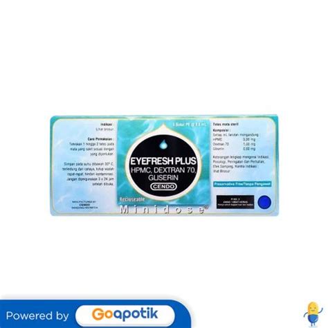 Jual Cendo Eyefresh Minidose Plus X Ml Shopee Indonesia