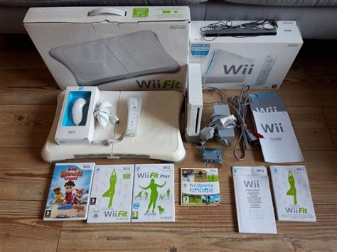 Nintendo wii console, wii fit, balance board with games, accessories ...