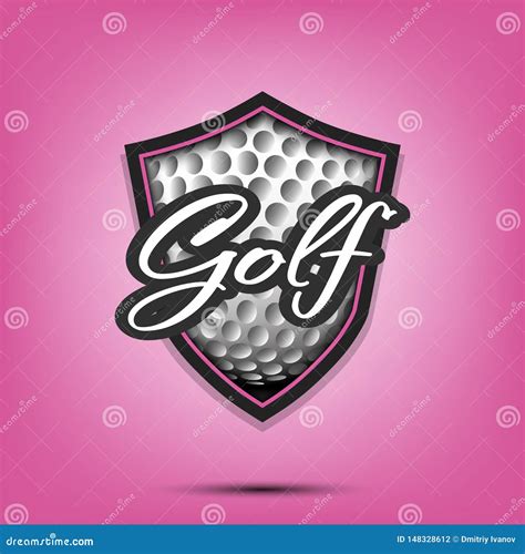 Plantilla Del Dise o Del Logotipo Del Golf Ilustración del Vector