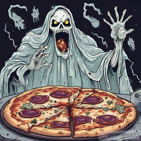 A Glimpse Into The Hauntingly Delicious World Of Ghost Pizzas Generateart