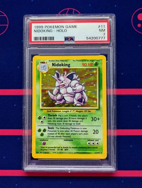 1999 Pokemon Game Nidoking Holo Psa 7 Ebay