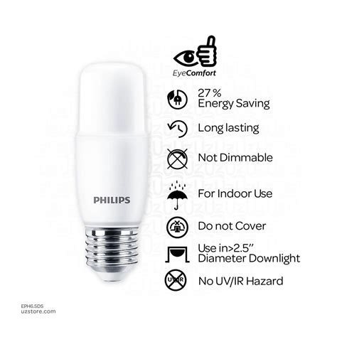 Philips Led Ess Dl Stick Lamp 65w E27 Daylight 6500k Uz Store