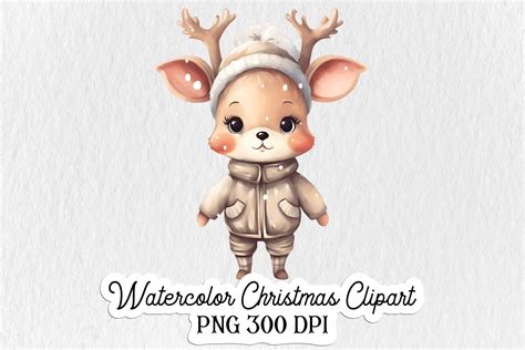 Watercolor Christmas Clipart Graphic By Lloy Design Creative Fabrica