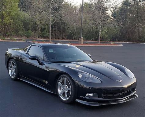 Black C6 Corvette Logo