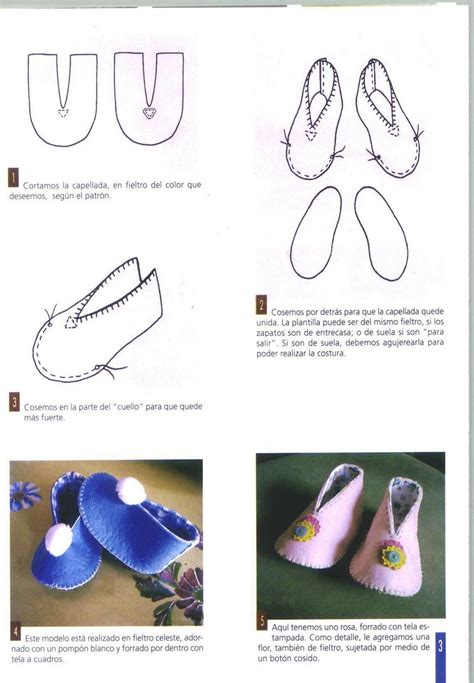 Paso A Paso Zapatitos De Fieltro Para Bebe Con Im Genes