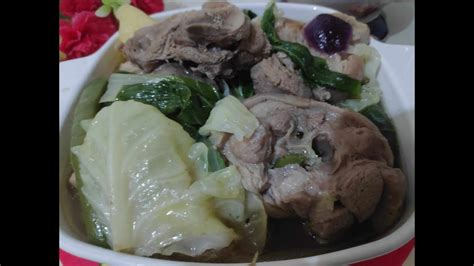 Nilagang Pata Ng Baboy Pork Boiled Leg Soup Super Sarap Youtube