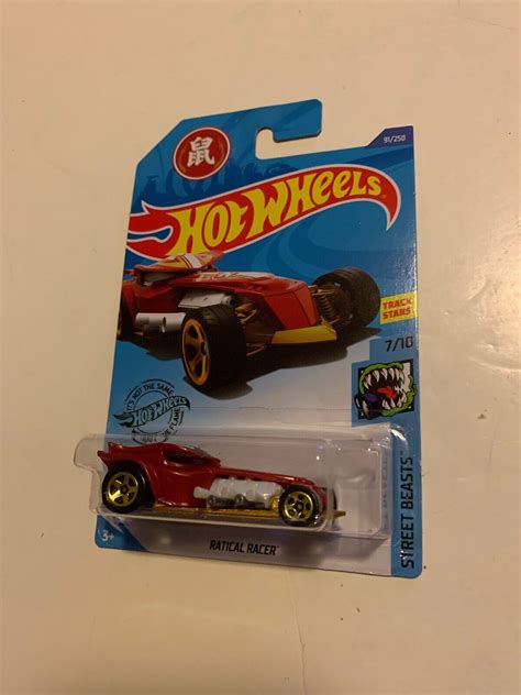Ratical Racer Red Street Beasts Hot Wheels Case D EBay
