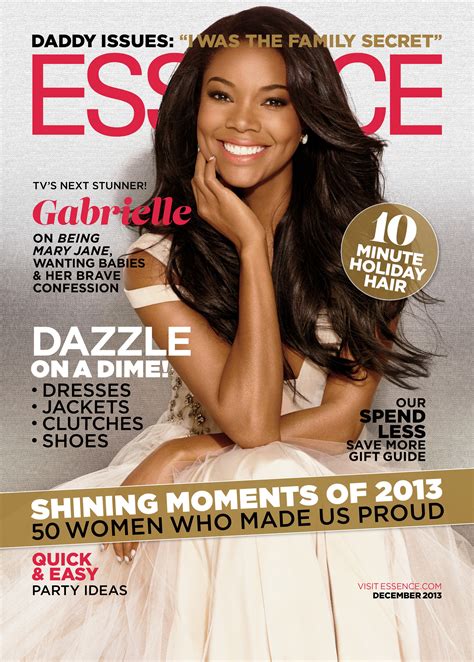 Gabrielle Union Essence Magazine Cover December 2013 Gotceleb