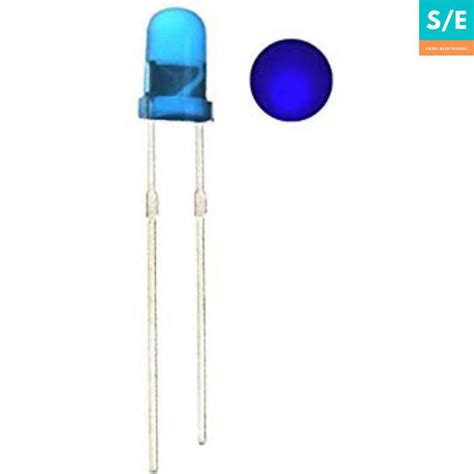 Jual LED Diffused 3mm Blue Biru Lampu Led Diode Super Terang High