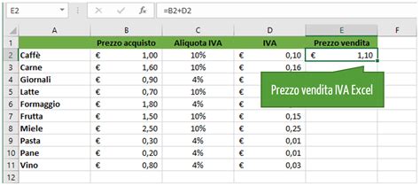 Calcolo Iva Excel Come Calcolare L Iva Excel Per Tutti