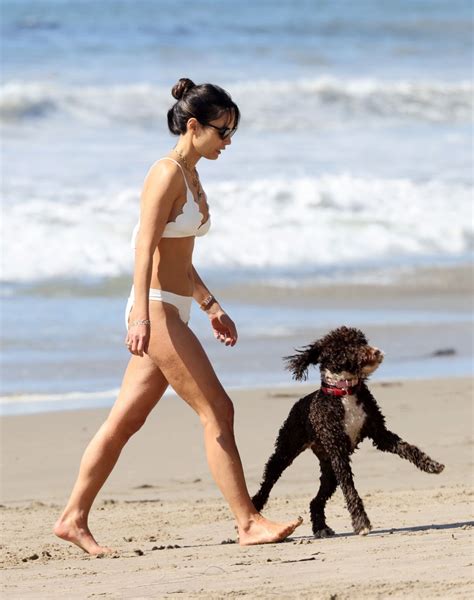 Jordana Brewster In A White Bikini Beach In Santa Monica 03 06 2021