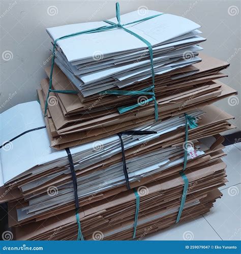 Cardboard And Paper That Can Be Recycled Into Useful Goods Stock Image