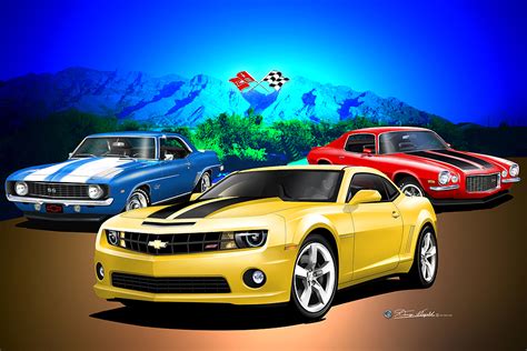 2010 2015 Chevrolet Camaro Art Prints By Danny Whitfield