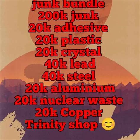 Junk Bundle Fallout Game Items Gameflip