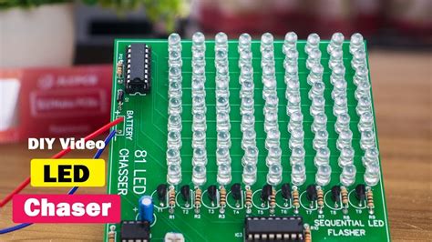 How To Make Led Chaser Led Chaser Diy Video With Pcb Jlcpcb