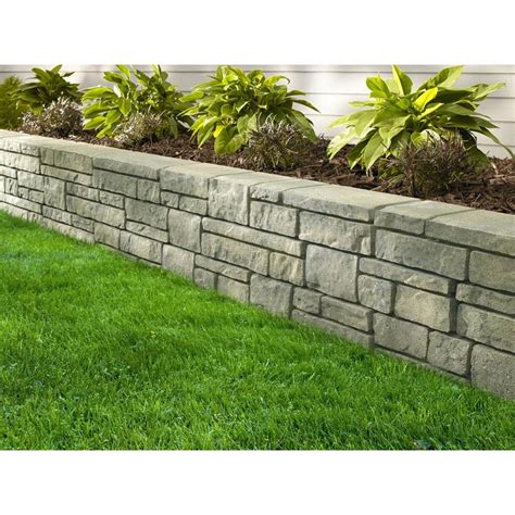 Townsend Tancharcoal Retaining Wall Block Common 6 In X 16 In