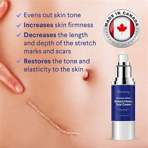 Premium Scar Remover Cream - Effective for C-Section, Stretch Marks
