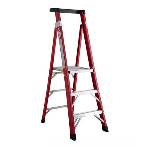 Gokulad 6 Foot Fiberglass Platform Podium Step Ladder