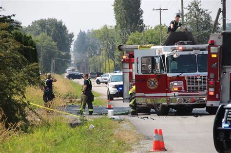 Woman Killed After Vehicle T Boned In South Surrey 2 Taken To Hospital