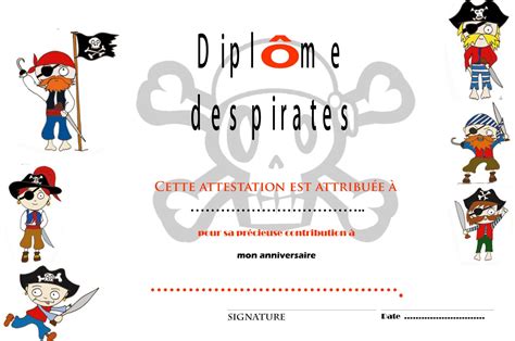 Dipl Me De Pirates Imprimer Artofit