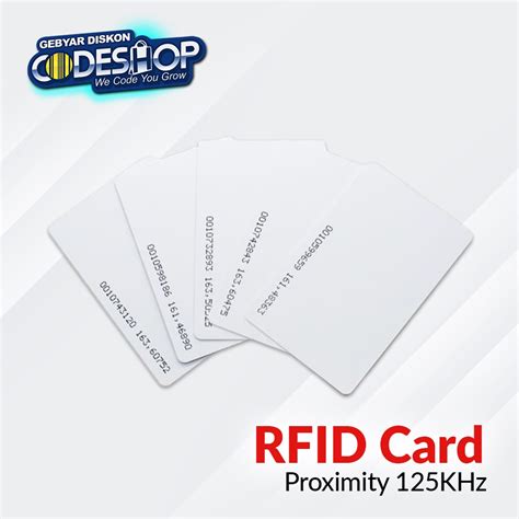 Jual Kartu RFID Proximity Card 125KHz Contactless Smartcard Blank PVC