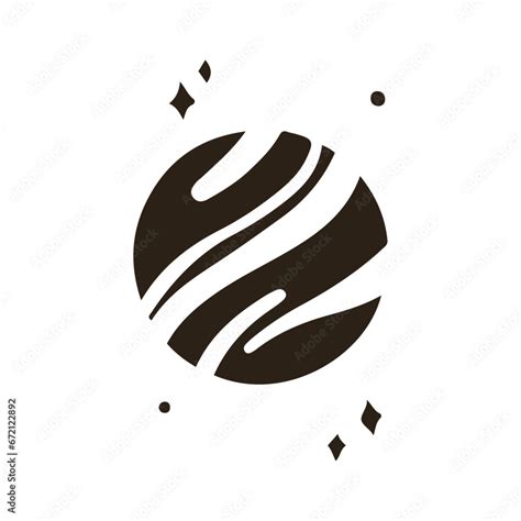 Vector Planet Saturn Logo Vector Illustration Design Planet Logo