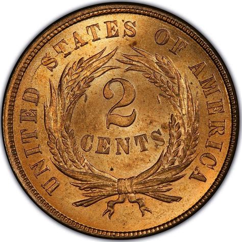 Two Cents 1865 Coin From United States Online Coin Club