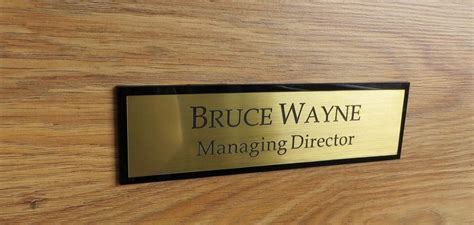 X Personalised Door Name Plate Custom Engraved Sign Office Plaque