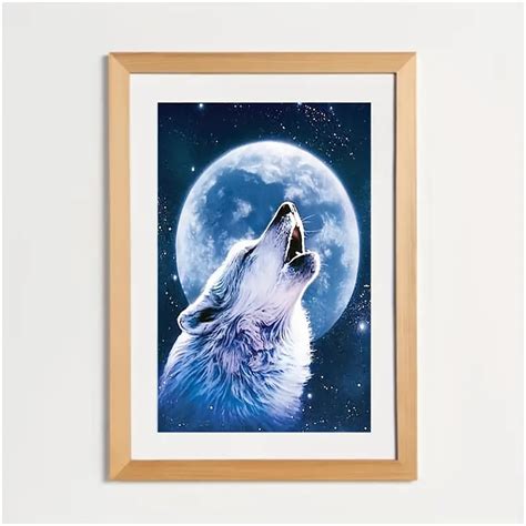 Dream Catcher Diy 5d Diamond Painting Kit Animals Wolves Temu