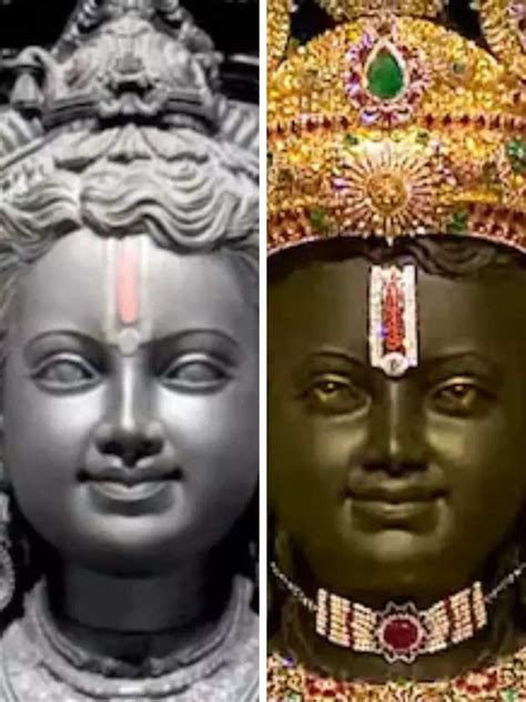 Ayodhya Ram Mandir Photo See Ram Lalla Murti Before And After Pran