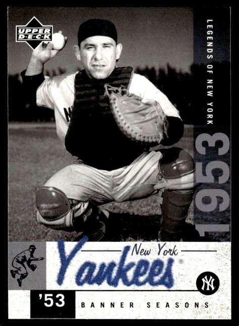 Upper Deck Legends Of New York Yogi Berra New York Yankees Ebay