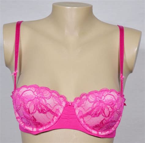 Victorias Secret Pink Lace Love Balconet Push Up Bras 34a 265598 Underwire Bra Womens Bras