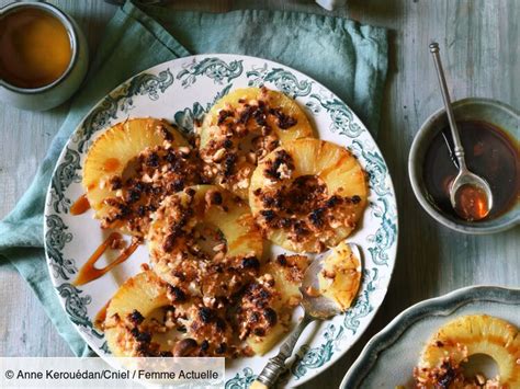 Crumble D Ananas R Ti Au Caramel Vanill Et Beurre Sal Rapide