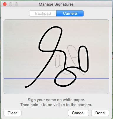 Create digital signature with Mac OS X Preview Application