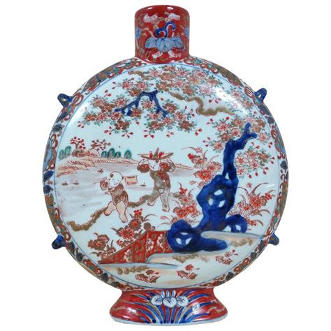 Japanese Koransha Pottery Moon Flask At Stdibs Japanese Pottery For